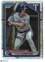 Wyatt Langford 2024 Bowman Chrome Prospects Mojo Refractors #BCP-64