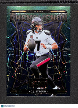 C.J. Stroud 2024 Panini Select Phenomenon Green Prizm #18 #/5
