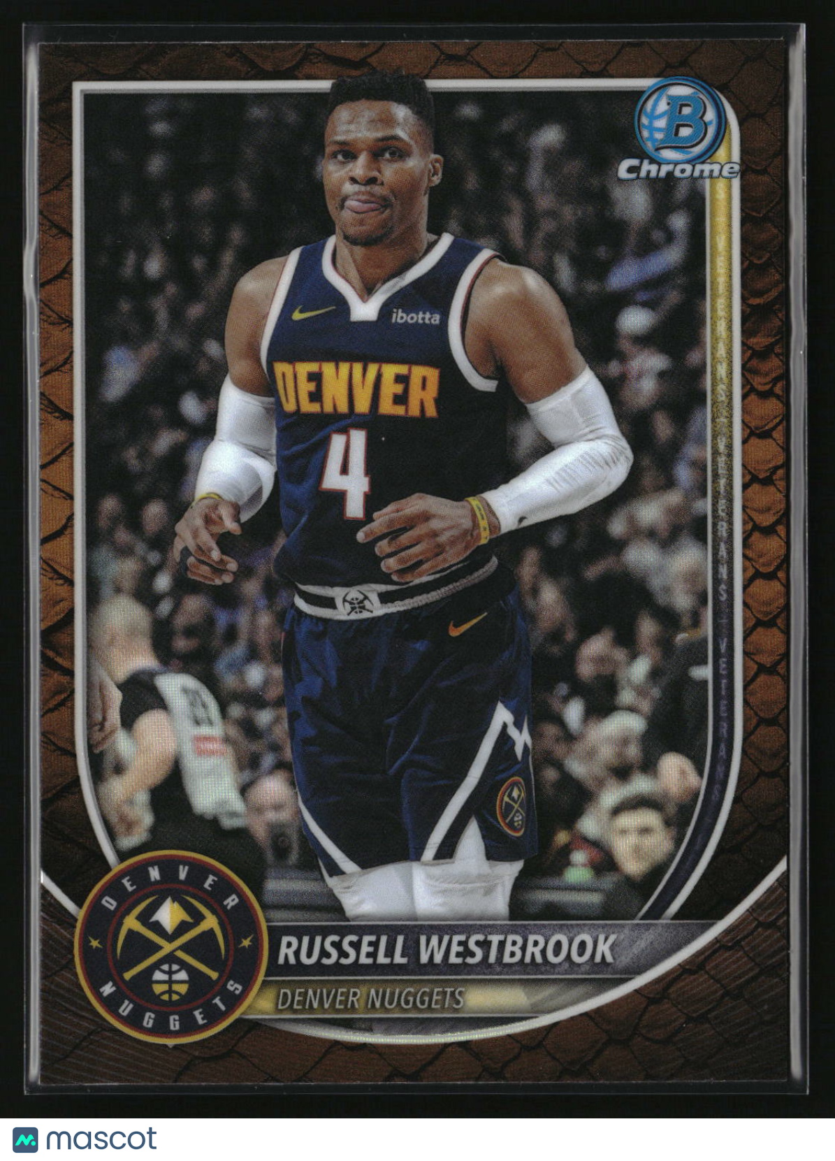 Russell Westbrook 2025-26 Bowman Chrome Reptilian Refractor #BCV-102