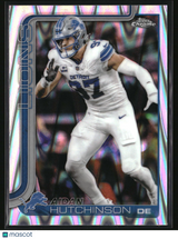 Aidan Hutchinson 2025 Topps Chrome Ray Wave Refractor #104
