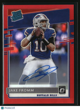 Jake Fromm 2020 Donruss Optic Rated Rookies Autographs Red #155 #/50