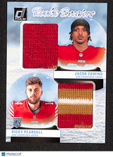 Jacob Cowing / Ricky Pearsall 2024 Donruss Rookie Holiday Sweater Duals #RHD-SF