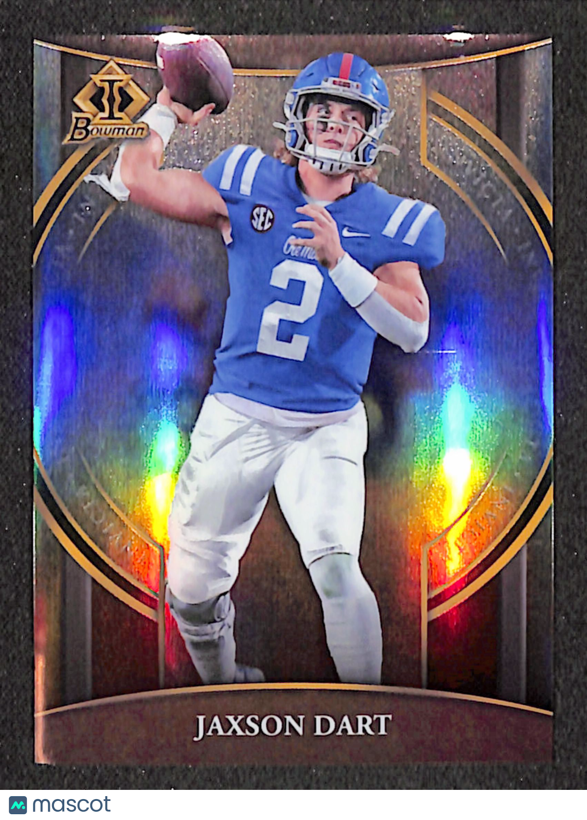 Jaxson Dart 2022 Bowman University Chrome Invicta #BI-13