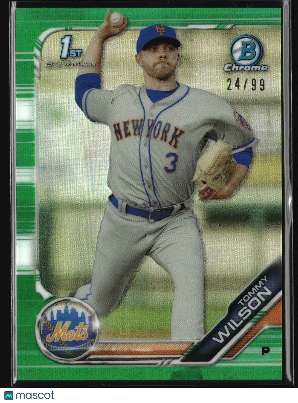 Tommy Wilson 2019 Bowman Chrome Prospects Green Refractor #BCP-232 #/99
