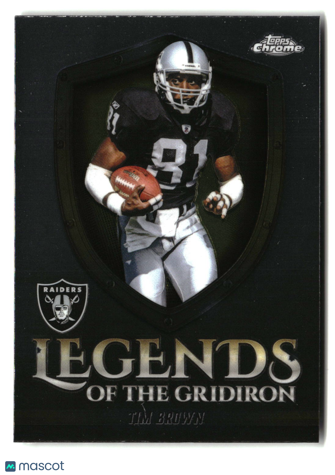 Tim Brown 2025 Topps Chrome Legends of the Gridiron #LOG-22