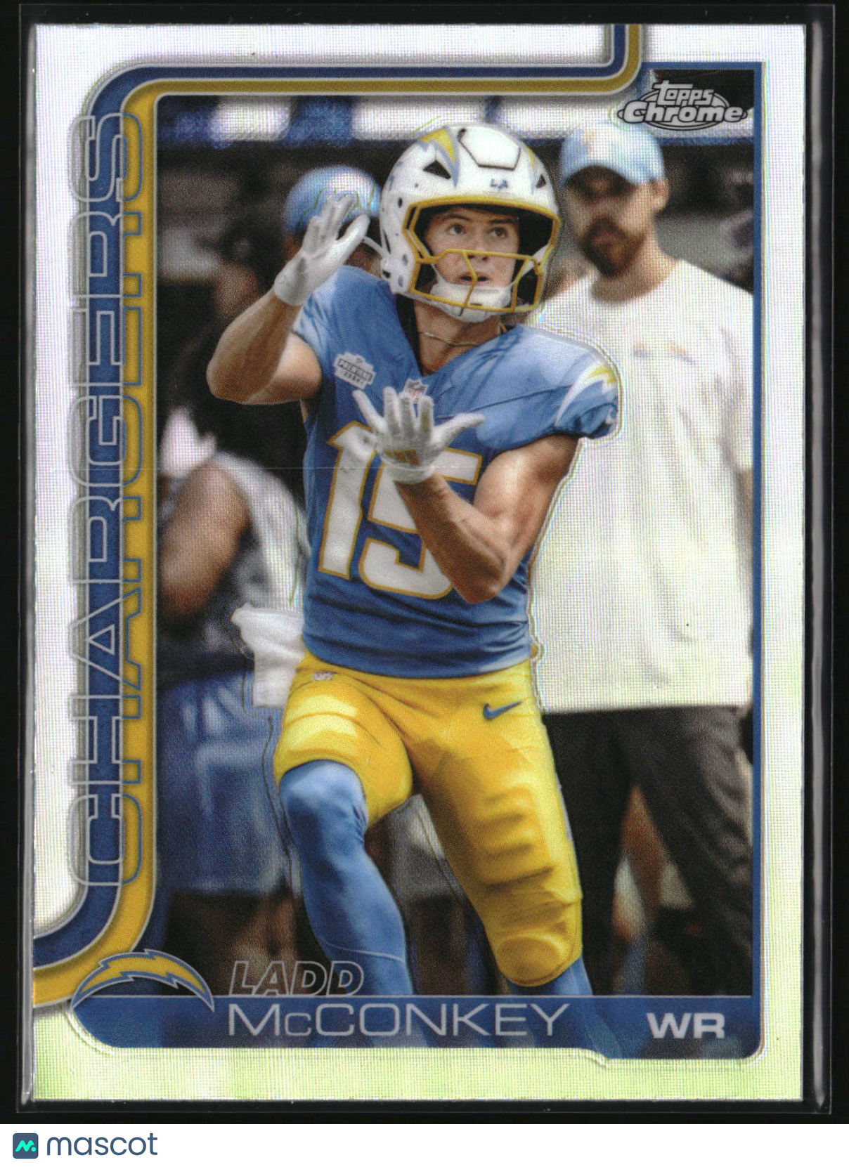 Ladd McConkey 2025 Topps Chrome Refractor #156