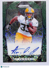 Aaron Jones 2017 Panini Prizm Rookie Autographs Prizm Green Scope #RA-AJN 32/99