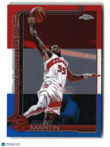 Alijah Martin 2025-26 Topps Chrome Update Red White and Blue Refractor #190