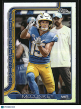 Ladd McConkey 2025 Topps Chrome - Topps Refractor #156