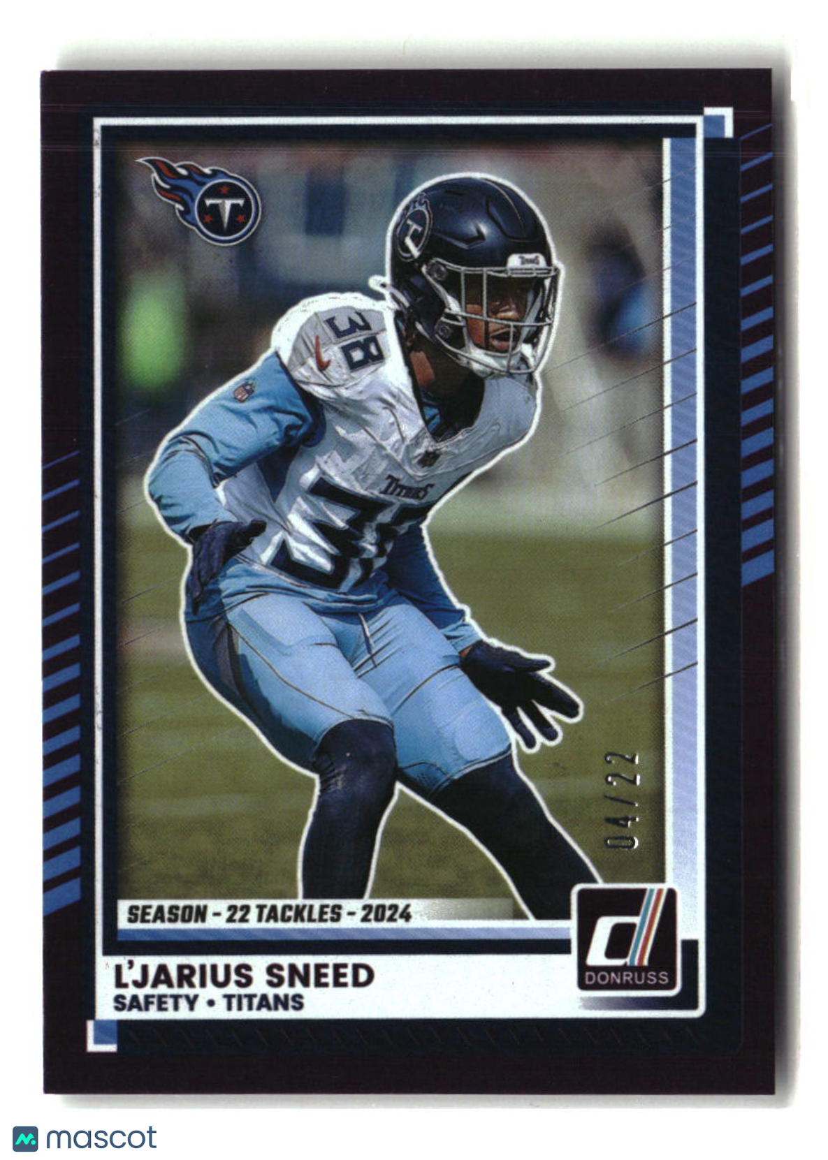 L'Jarius Sneed 2025 Donruss Season Stat Line #198 #/22
