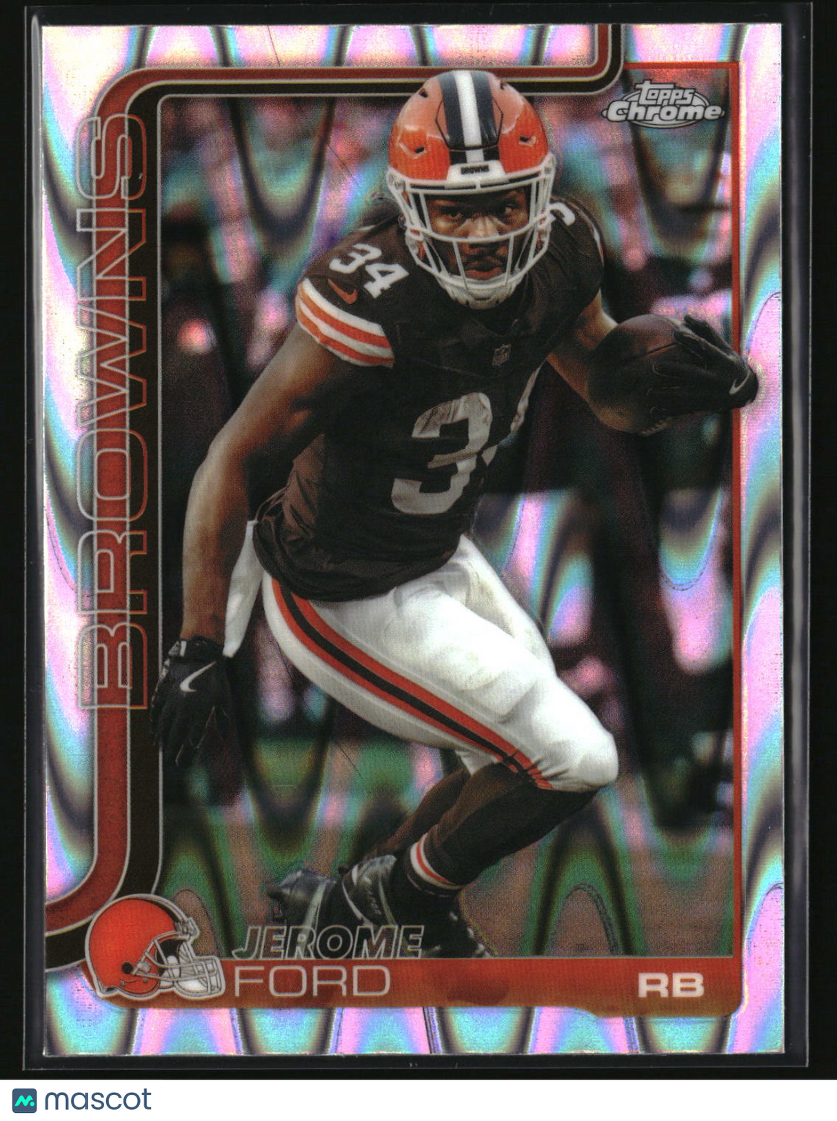 Jerome Ford 2025 Topps Chrome Ray Wave Refractor #71