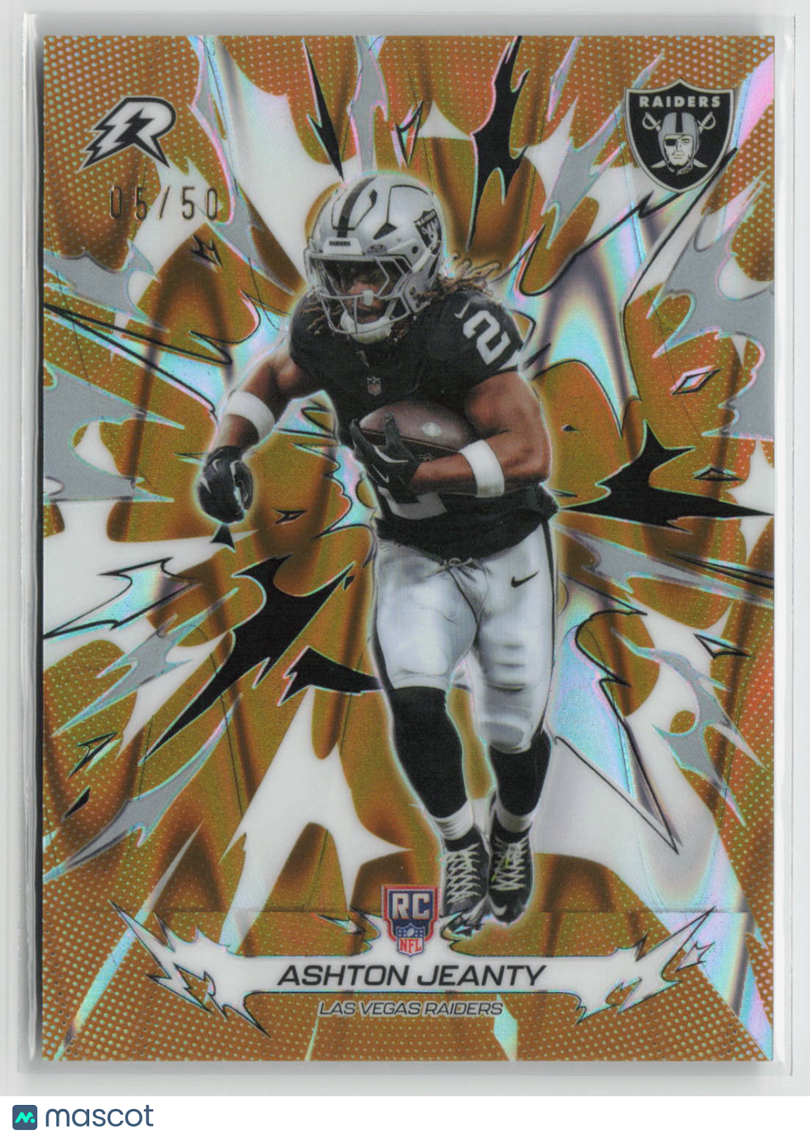 Ashton Jeanty 2025 Topps Resurgence Gold Power Surge Refractor #149