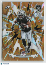 Ashton Jeanty 2025 Topps Resurgence Gold Power Surge Refractor #149