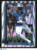 Rico Dowdle 2025 Topps Chrome Ray Wave Refractor #43