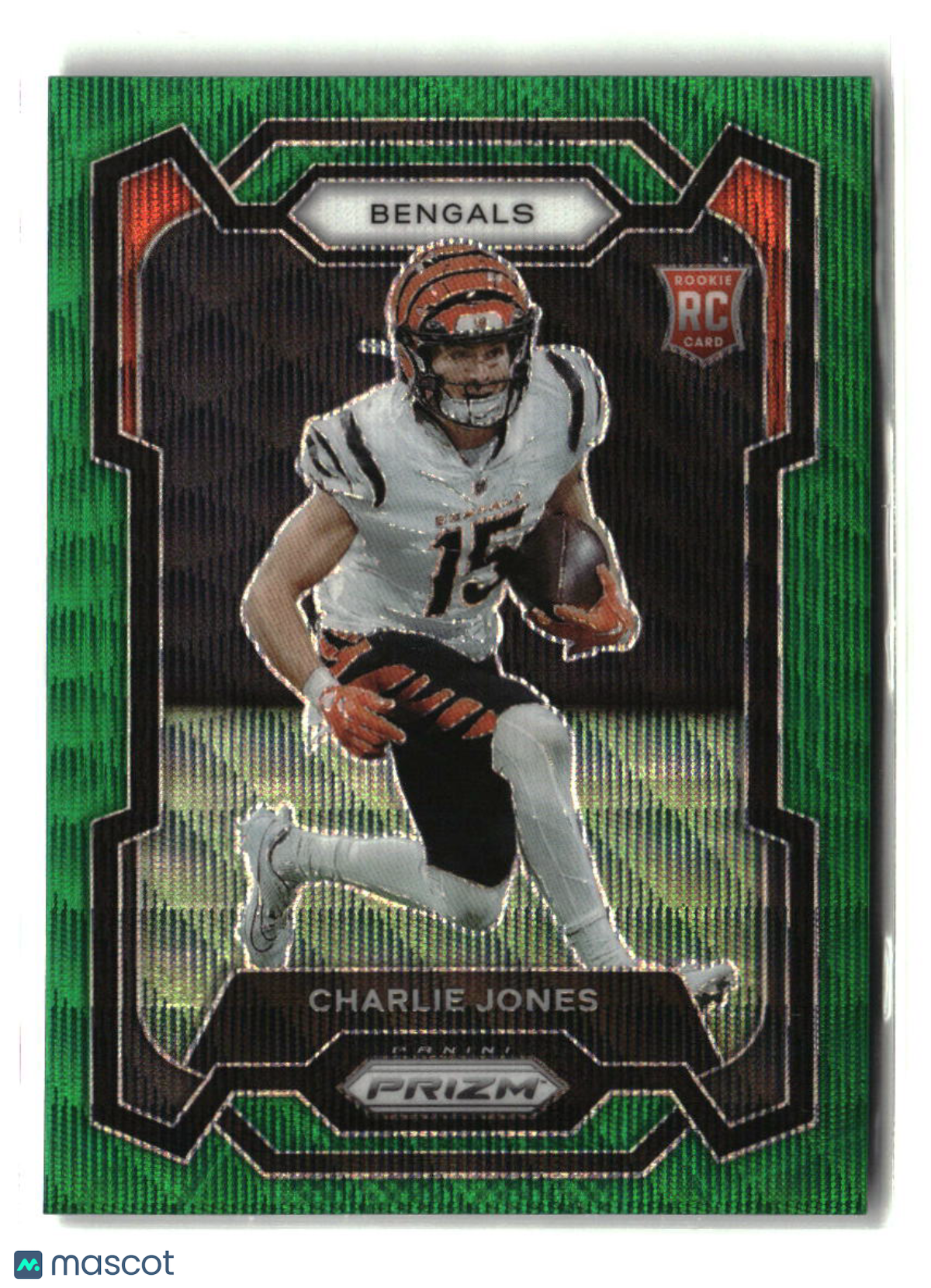 Charlie Jones 2023 Panini Prizm Green Wave #317