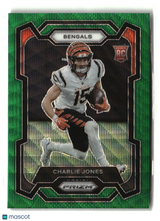 Charlie Jones 2023 Panini Prizm Green Wave #317