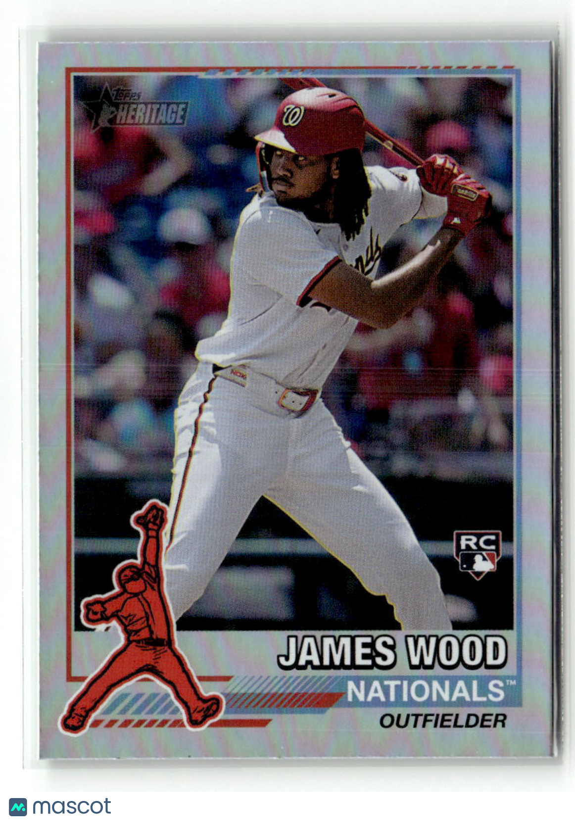 James Wood 2025 Topps Heritage 1976 Redefined Holographic #76R-11