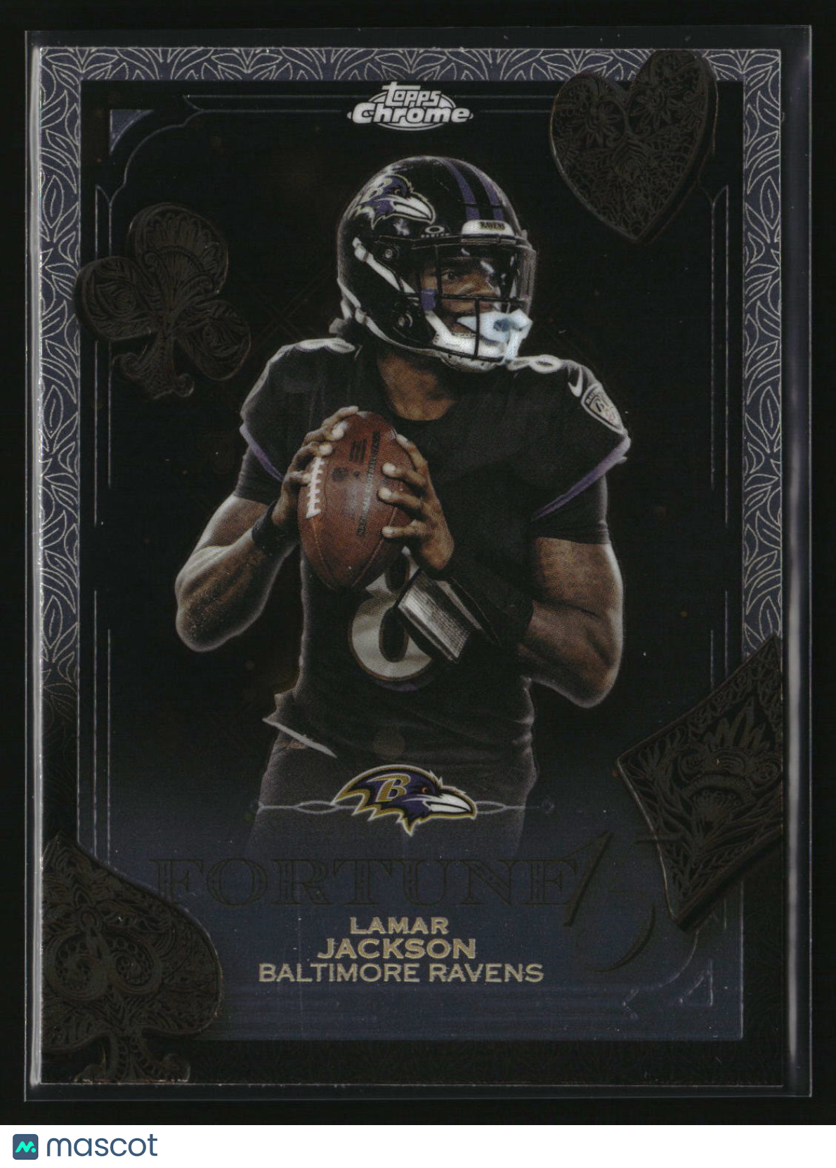 Lamar Jackson 2025 Topps Chrome Fortune 15 #F15-1