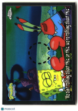 2025 Topps Chrome SpongeBob "We ain't talking about this" #86