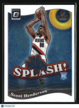 Scoot Henderson 2023-24 Donruss Optic Splash #15