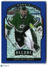 Jake Oettinger 2020-21 Upper Deck Allure Blue Line #91 #/35