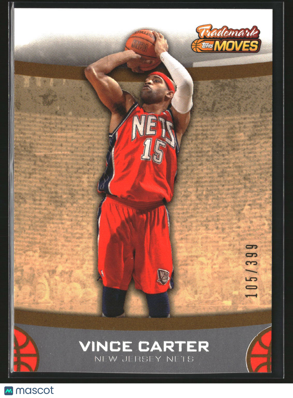 Vince Carter 2007-08 Topps Trademark Moves Orange #20 #/399