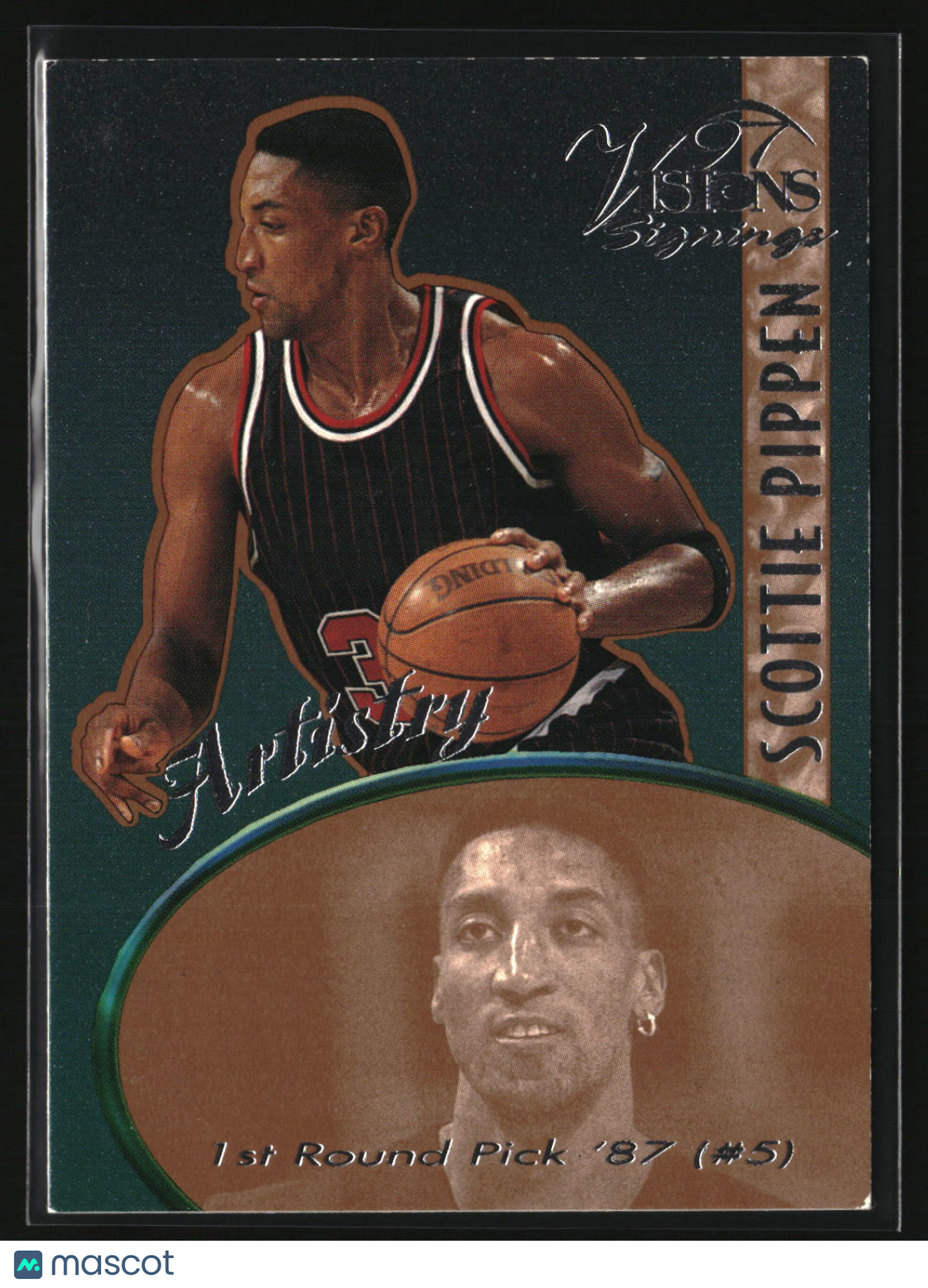 Scottie Pippen 1997 Score Board Visions Signings Artistry #A-10
