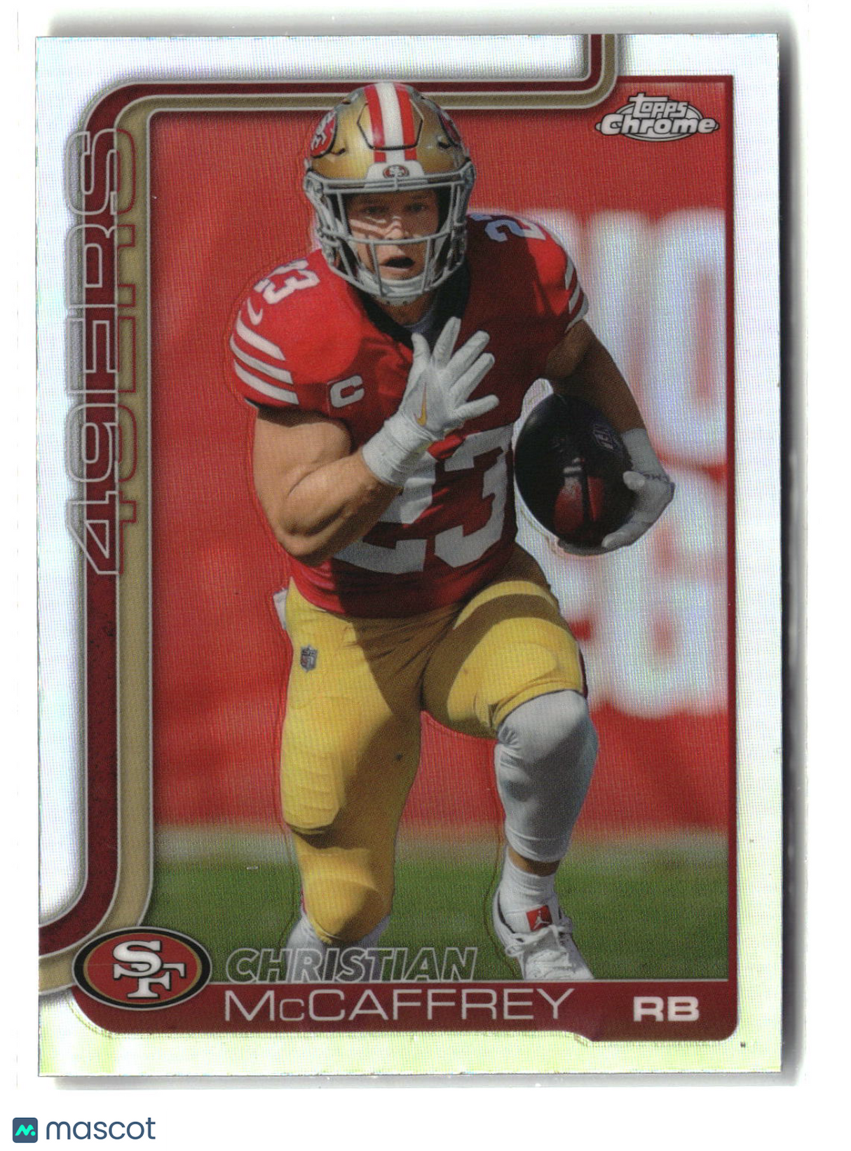 Christian McCaffrey 2025 Topps Chrome Refractor #263