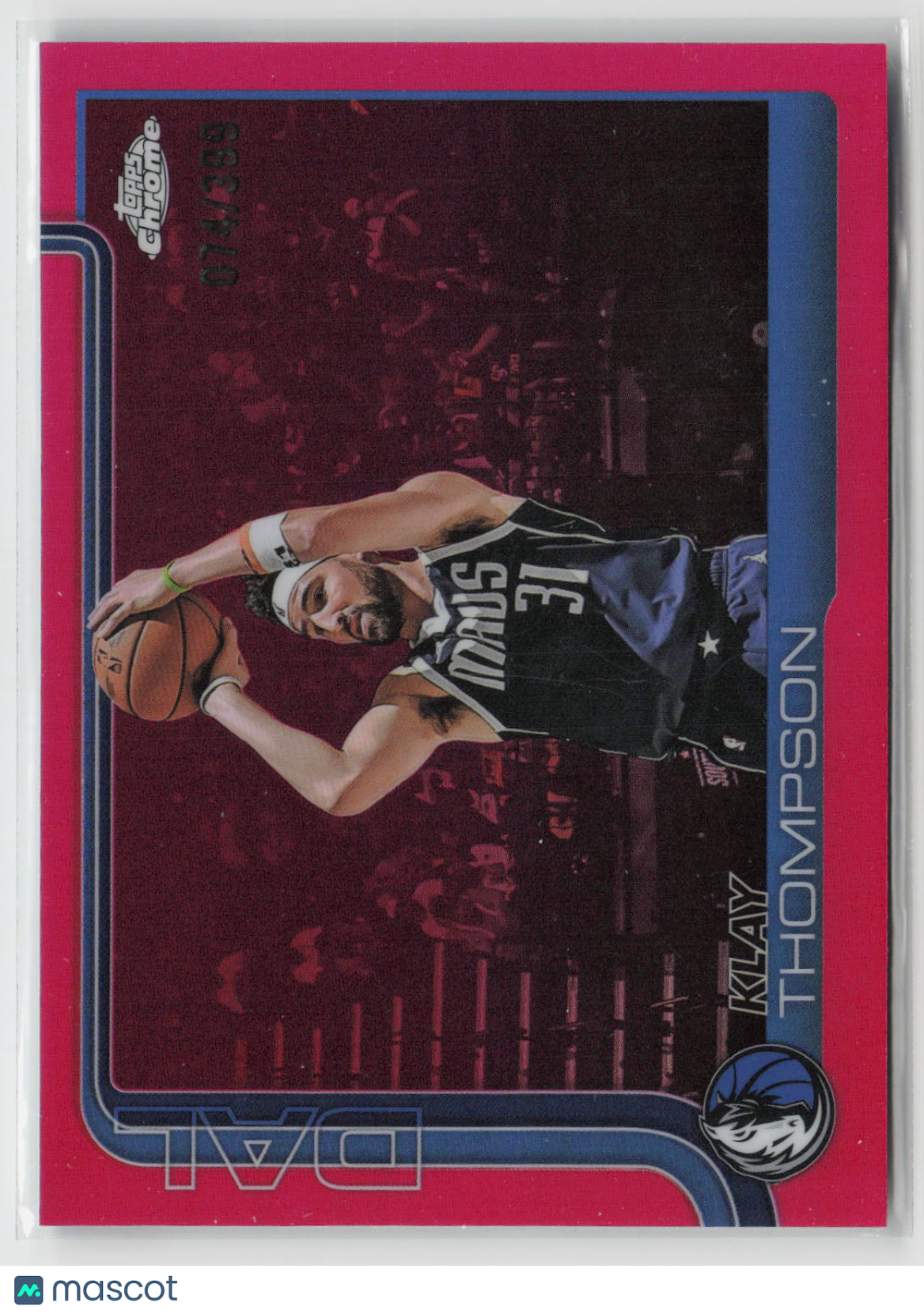 Klay Thompson 2025-26 Topps Chrome Magenta Refractor #42 #/399
