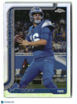 Jared Goff 2025 Topps Chrome Refractor #102