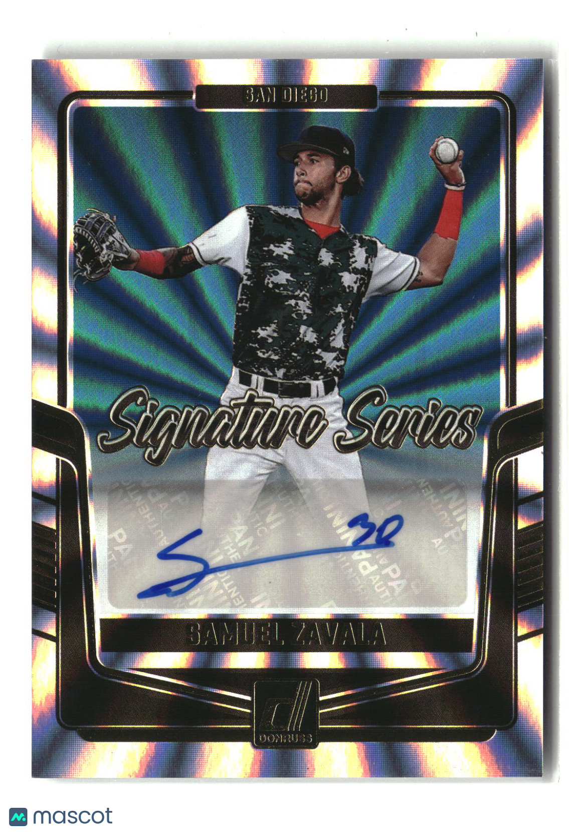 Samuel Zavala 2024 Donruss Signature Series Laser #SS-SZ