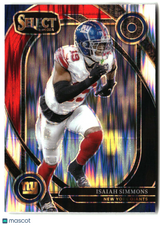 Isaiah Simmons 2024 Panini Select Black & Red Prizm Shock #261
