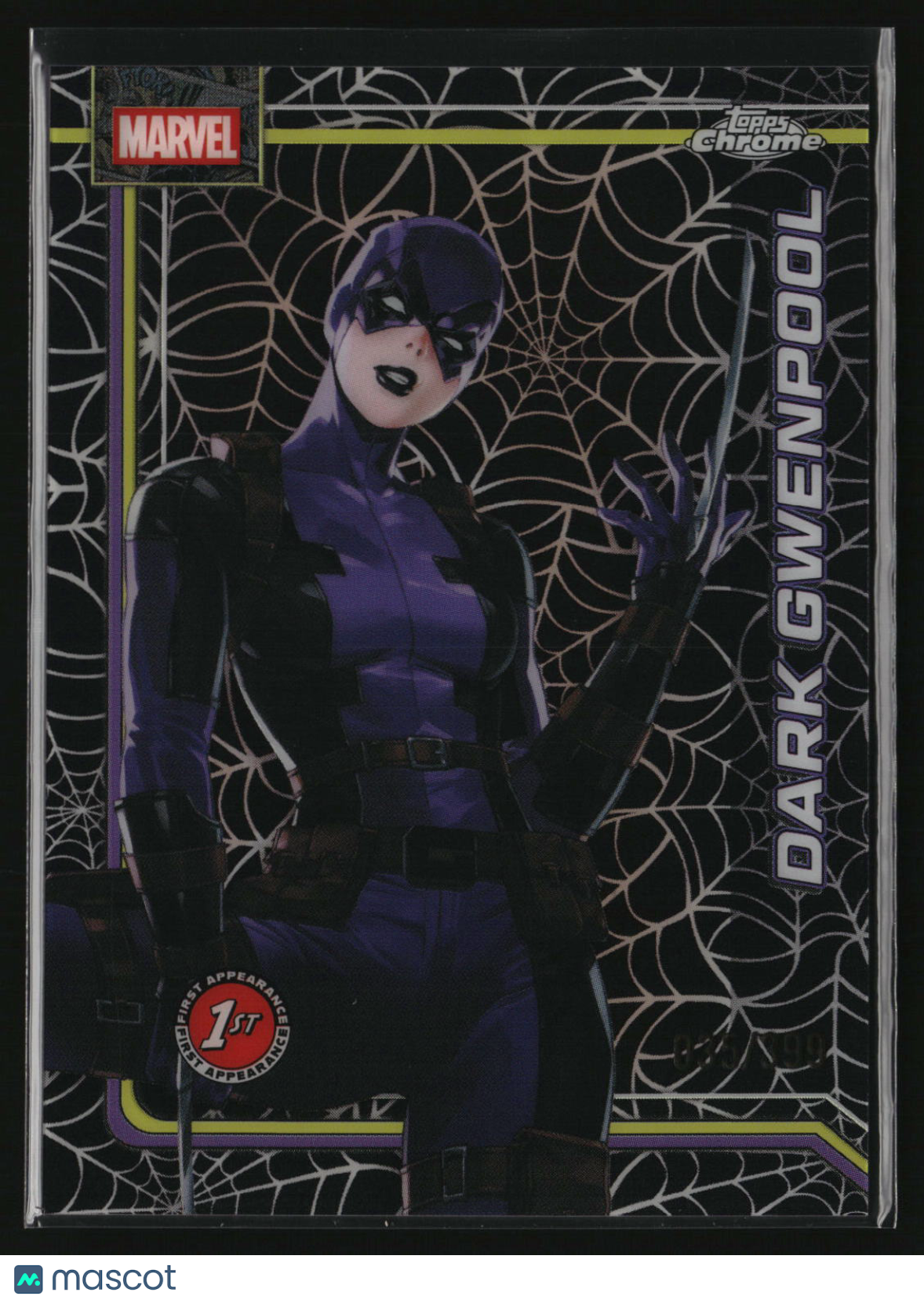 Dark Gwenpool 2026 Topps Chrome Marvel Comics Spider-Web Refractor #27 #/399