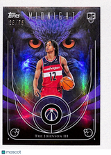 Tre Johnson III 2025-26 Topps Midnight Night Owls Dusk #NO-21 #/75