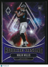 Malik Willis 2022 Panini Phoenix Rookie Rising Purple #RIS-2 #/125