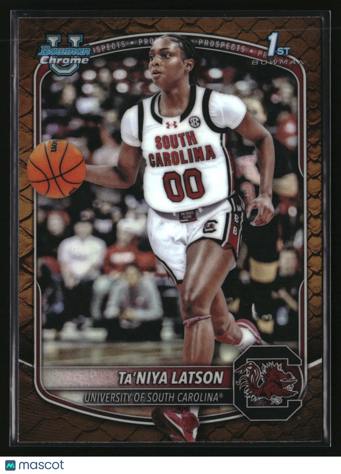 Ta'Niya Latson 2025-26 Bowman Chrome Prospects Reptilian Refractor #BCP-86