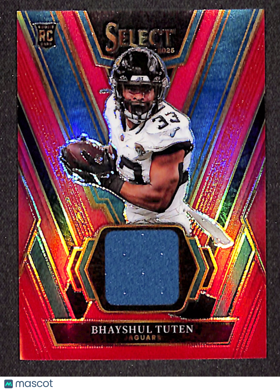 Bhayshul Tuten 2025 Panini Select Rookie Swatches Red #RSW-BTN