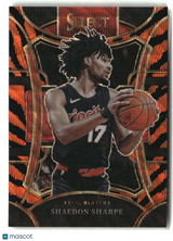 Shaedon Sharpe 2023-24 Panini Select Tiger Prizms #386
