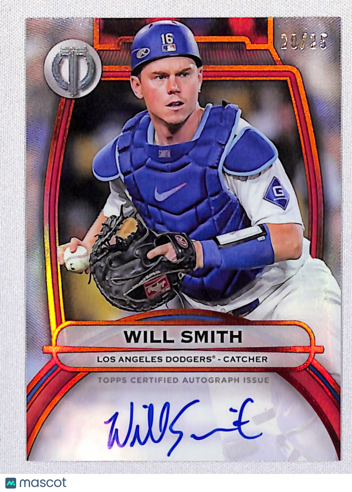 Will Smith 2025 Topps Tribute Tribute Autographs Orange #TA-WS #/25