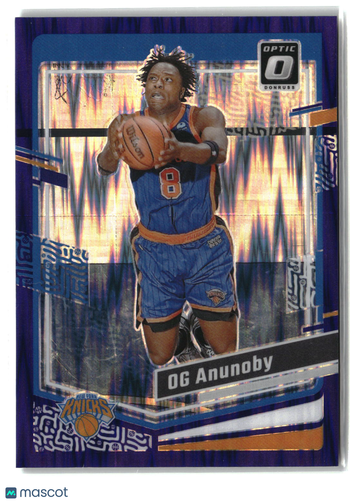 OG Anunoby 2023-24 Donruss Optic Purple Shock #191