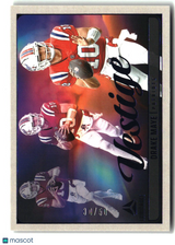 Drake Maye 2025 Panini Luminance Vestige Blue #6 #/50
