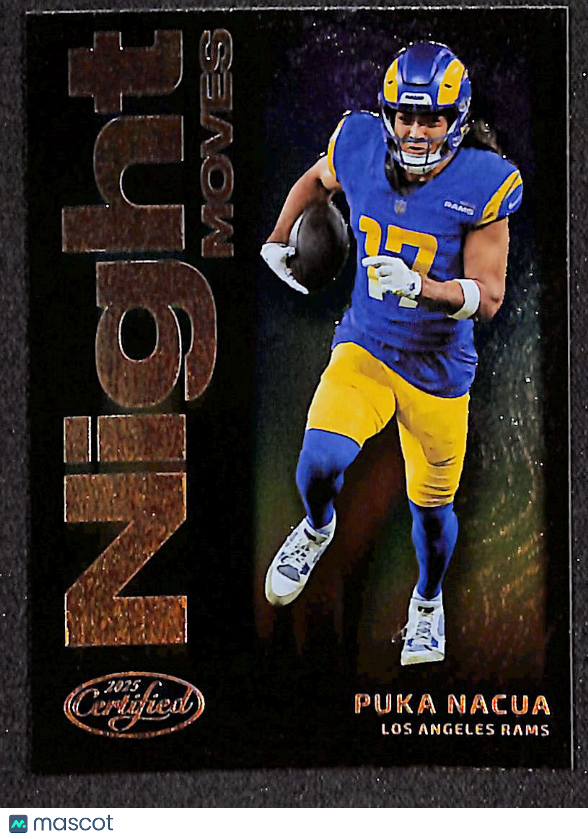 Puka Nacua 2025 Panini Certified Night Moves #NMS-PNA