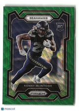 Kenny McIntosh 2023 Panini Prizm Green Wave #391