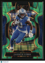 Jahmyr Gibbs 2025 Panini Select Neon Green Prizm Shock #71 #/699