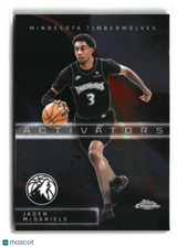 Jaden McDaniels 2025-26 Topps Chrome Update Activators #AC-19