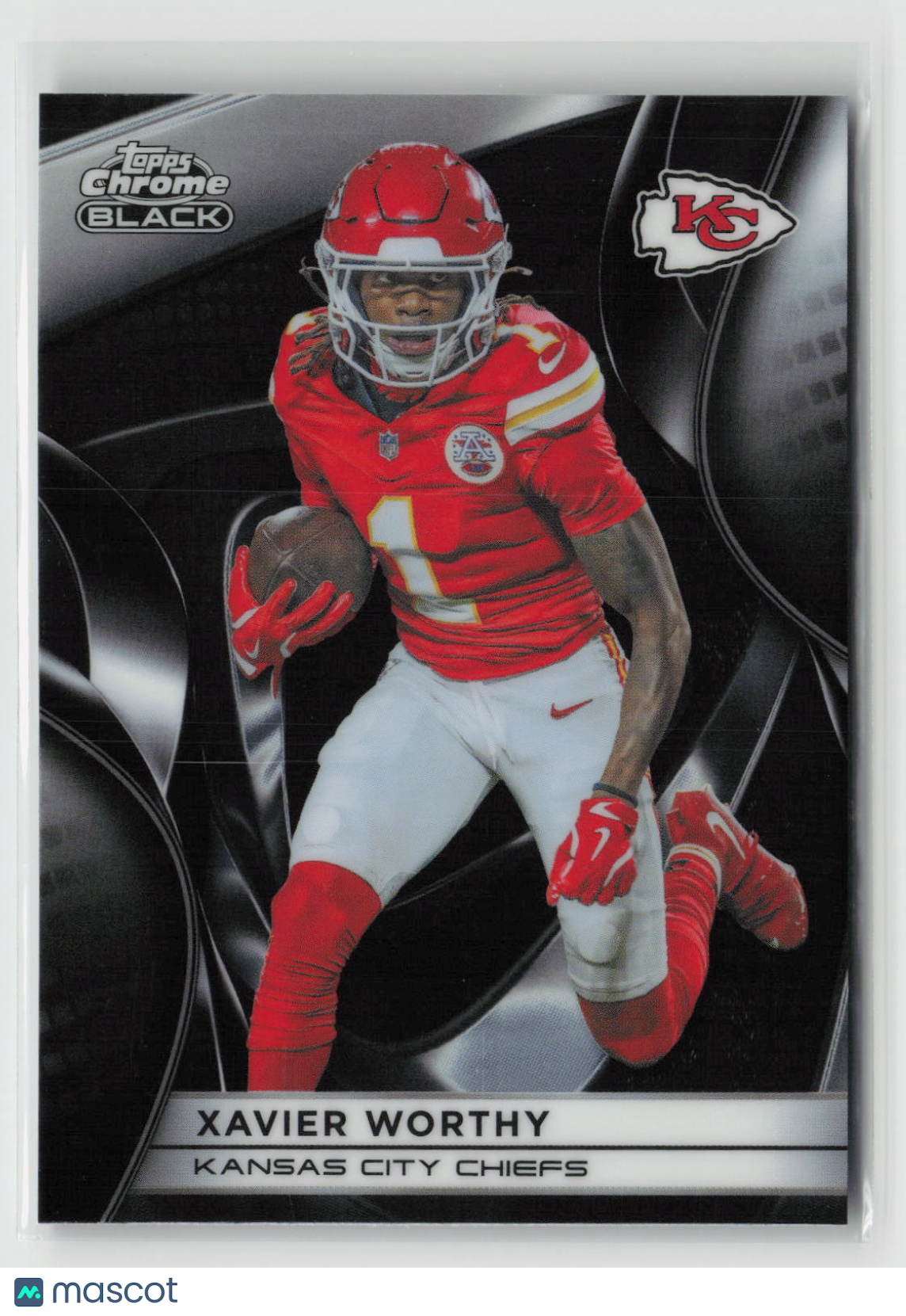 Xavier Worthy 2025 Topps Chrome Black #53