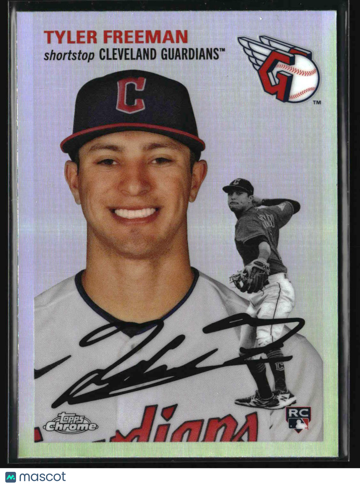 Tyler Freeman 2023 Topps Chrome Platinum Anniversary Refractors #36
