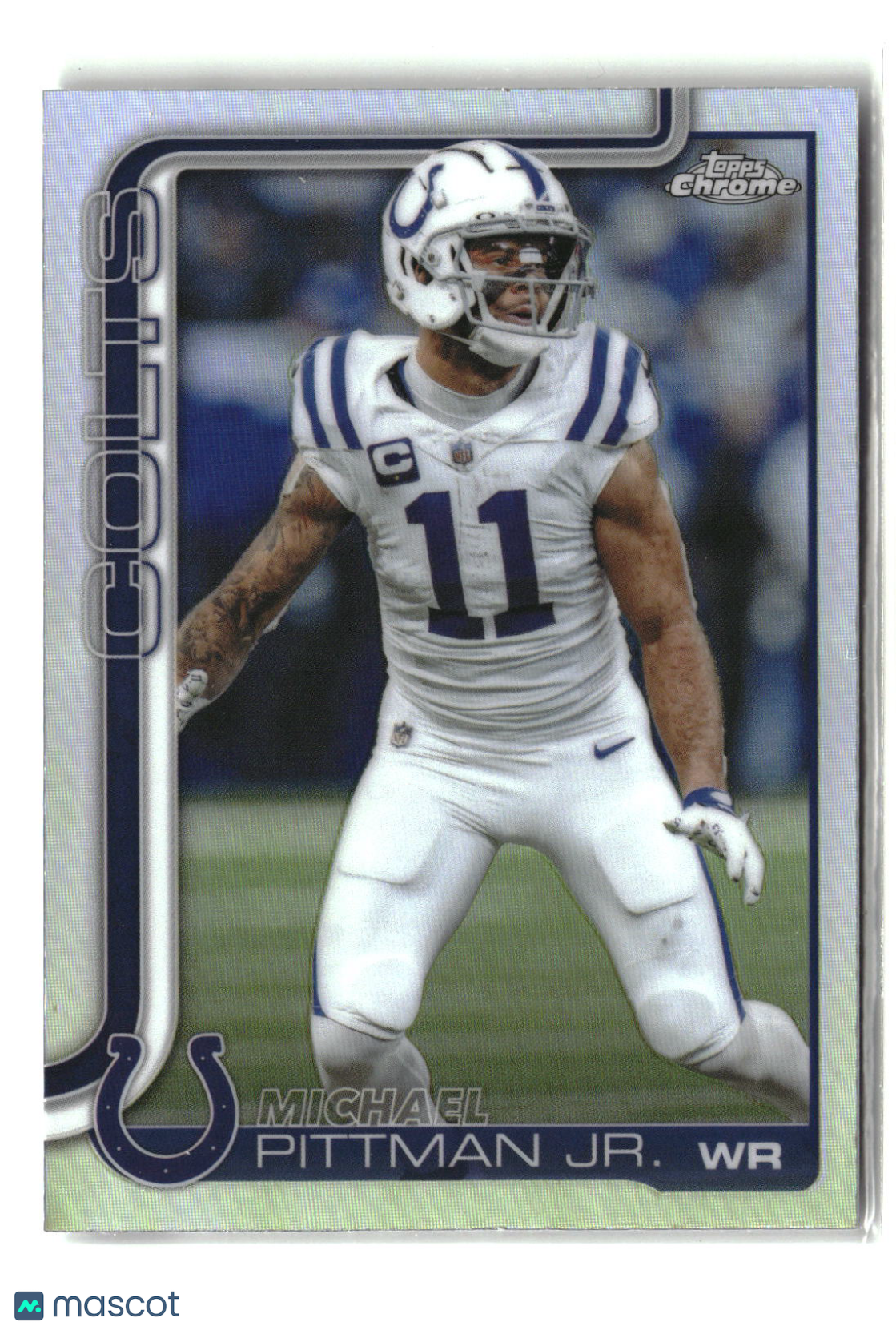 Michael Pittman Jr. 2025 Topps Chrome Refractor #126