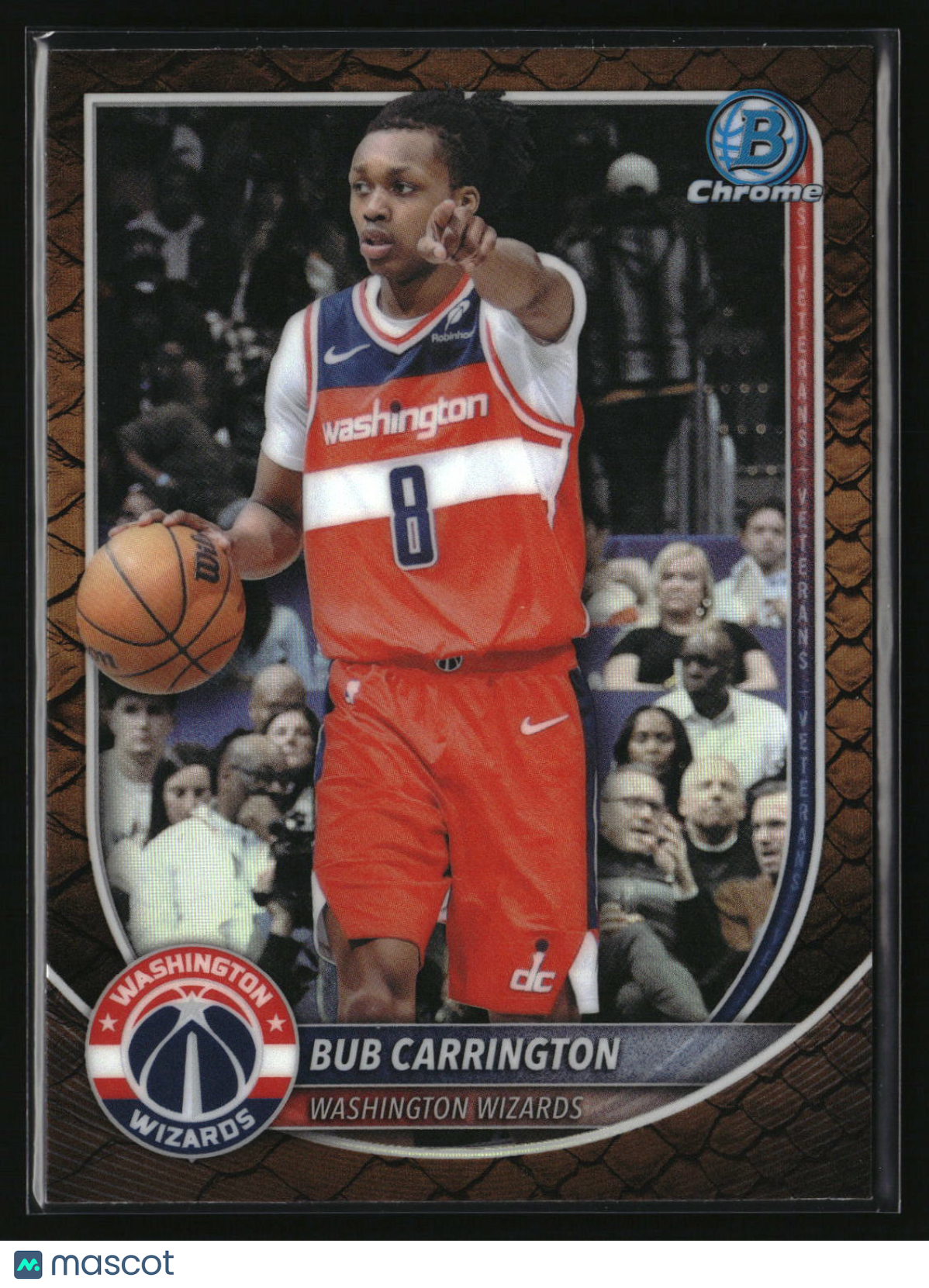 Bub Carrington 2025-26 Bowman Chrome Reptilian Refractor #BCV-176