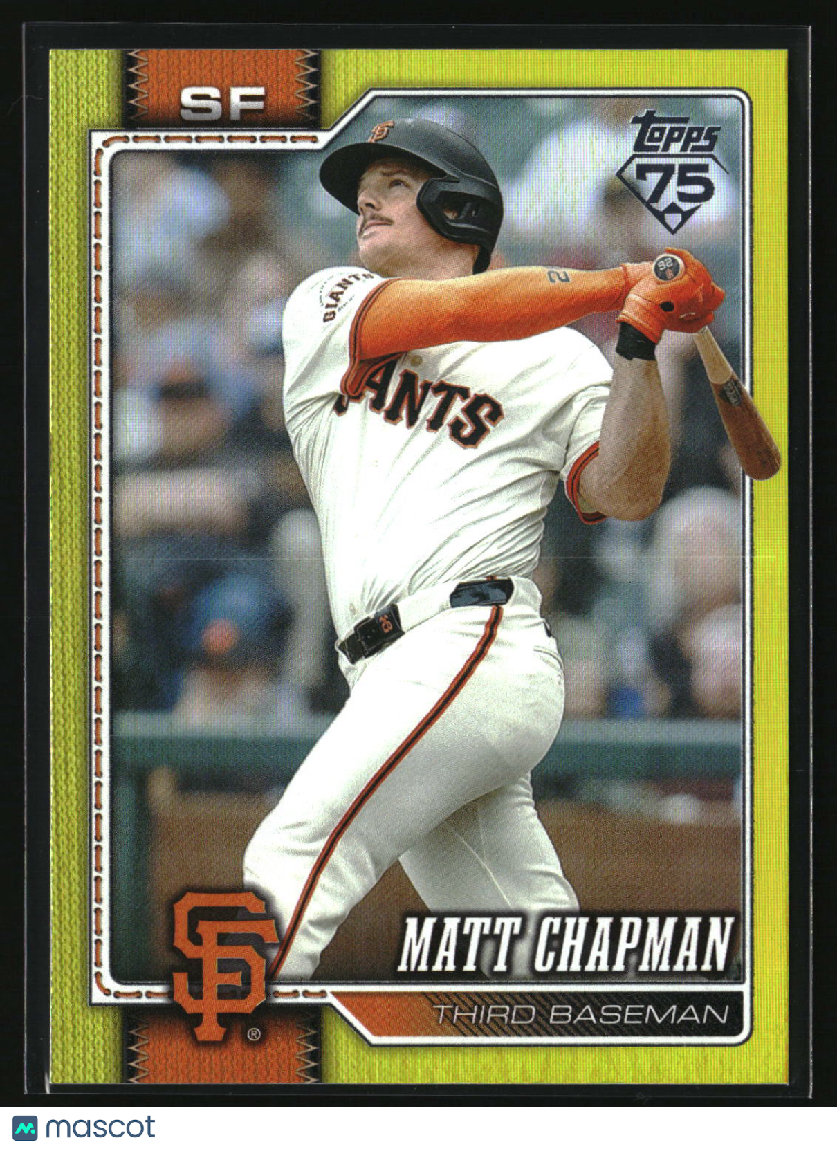 Matt Chapman 2026 Topps Yellow Rainbow Foil #561 #/399